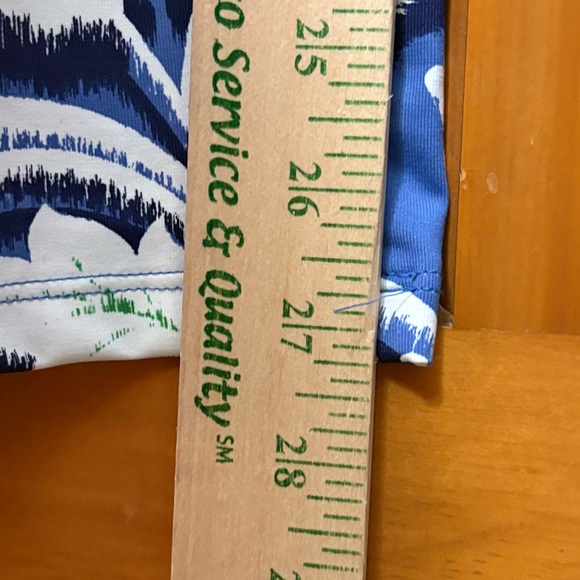 Talbots Blue and Green Floral Dress Size Large EUC - Picture 9 of 9